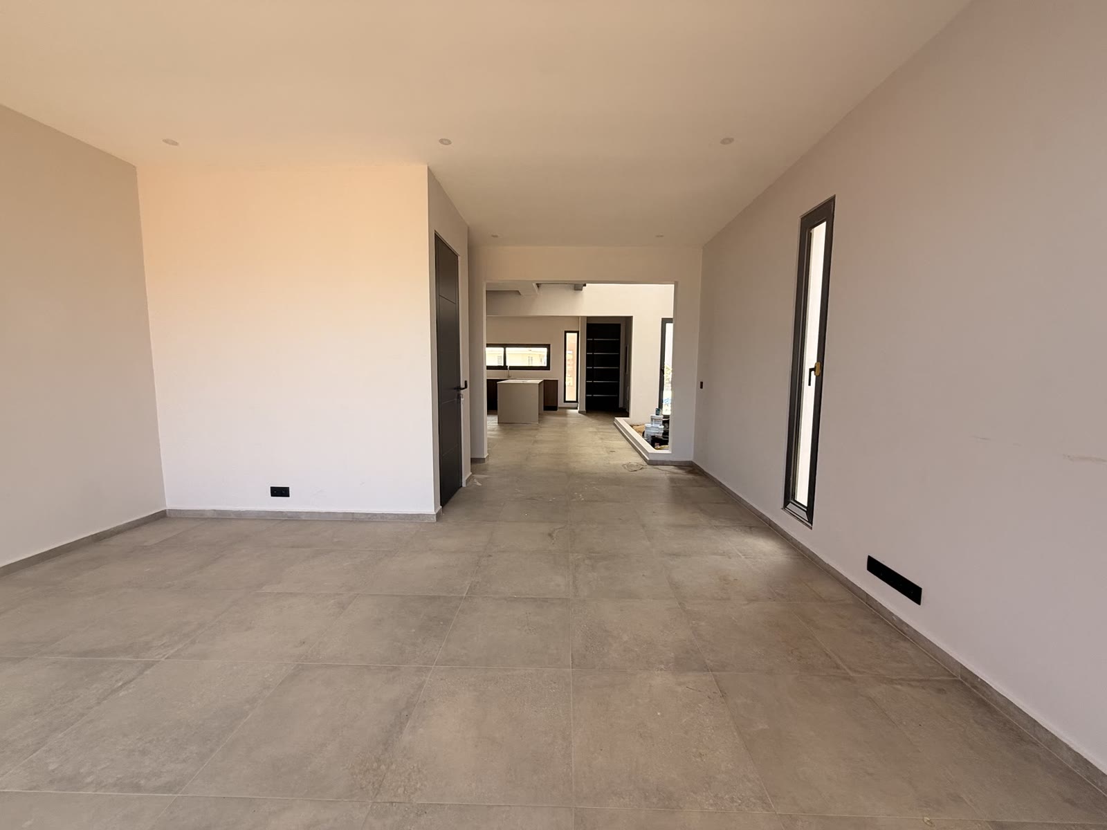 Dining area as delivered, unfurnished