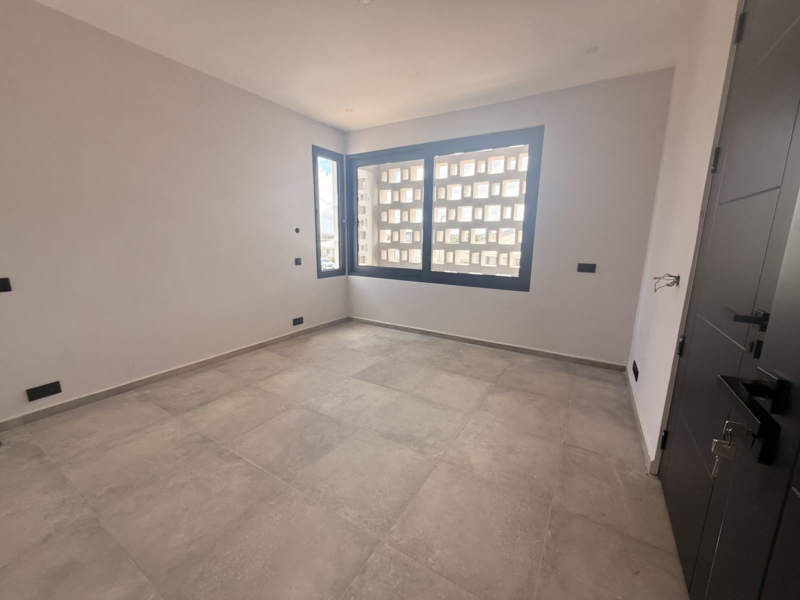 Master bedroom as delivered, unfurnished